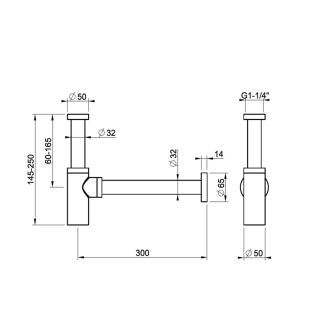 Сифон для раковины Gessi Technical Accessories 01377.031 хром